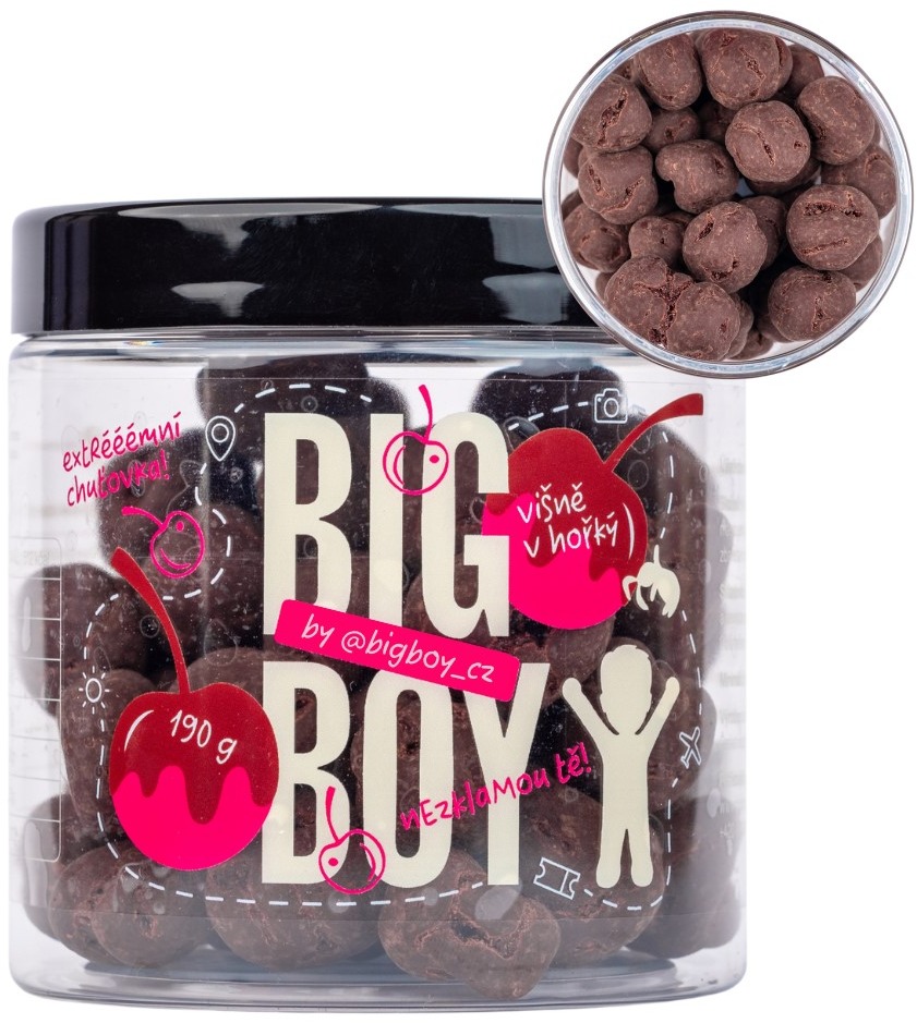 BIG BOY Višně v tmavé čokoládě 190g