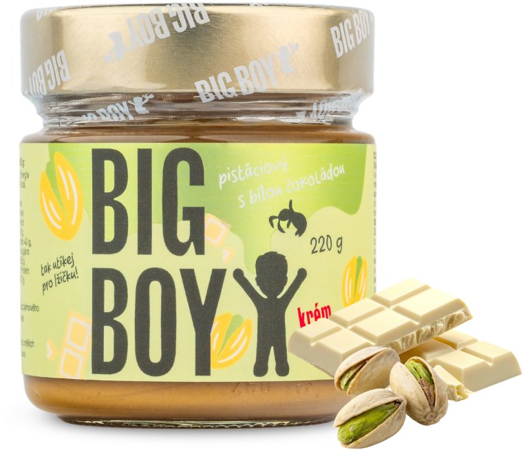 BIG BOY Pistácie s bílou čokoládou 220 g