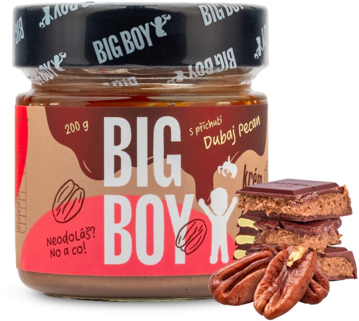 BIG BOY Pekanový krém s příchutí dubajské čokolády 200 g