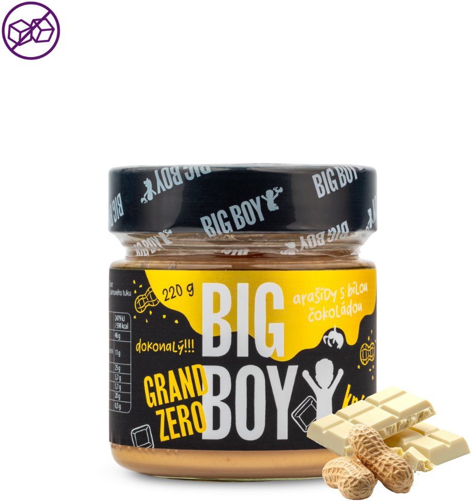BIG BOY Grand Zero s bílou čokoládou 220 g