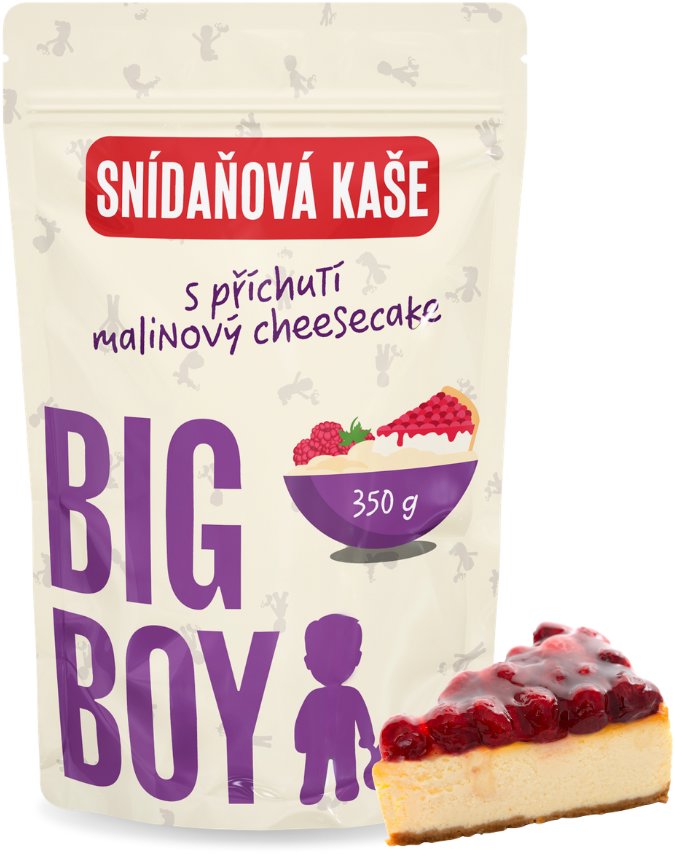 BIG BOY Kaše malinový cheesecake 350 g