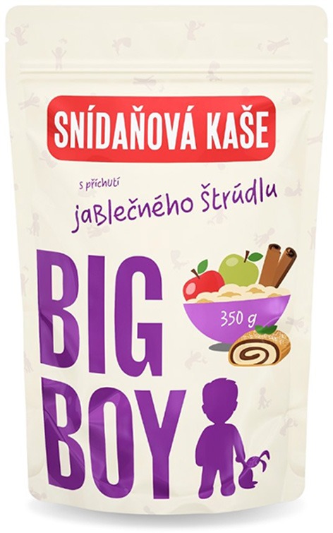 BIG BOY Ovesná bezlepková kaše s příchutí jablečného štrúdlu 350 g