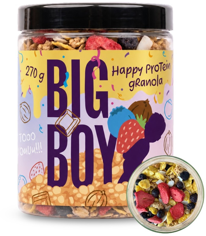 BIG BOY Narozeninová proteinová granola 270 g