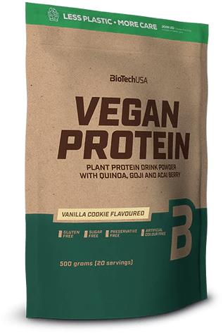 BioTech Vegan Protein 500 g, vanilla cookie