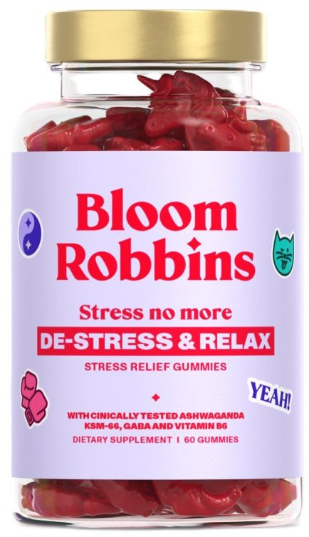 Bloom Robbins Vitamíny proti stresu s ashwagandhou, 60 gummies