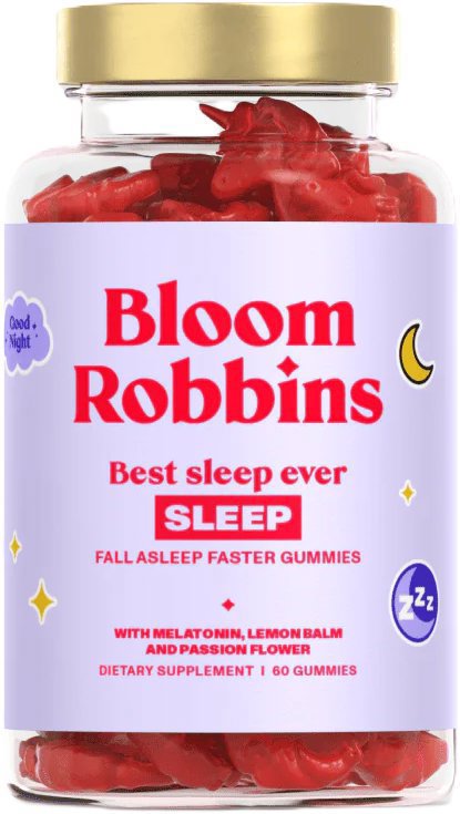 Bloom Robbins Best Sleep Ever, 60 gummies