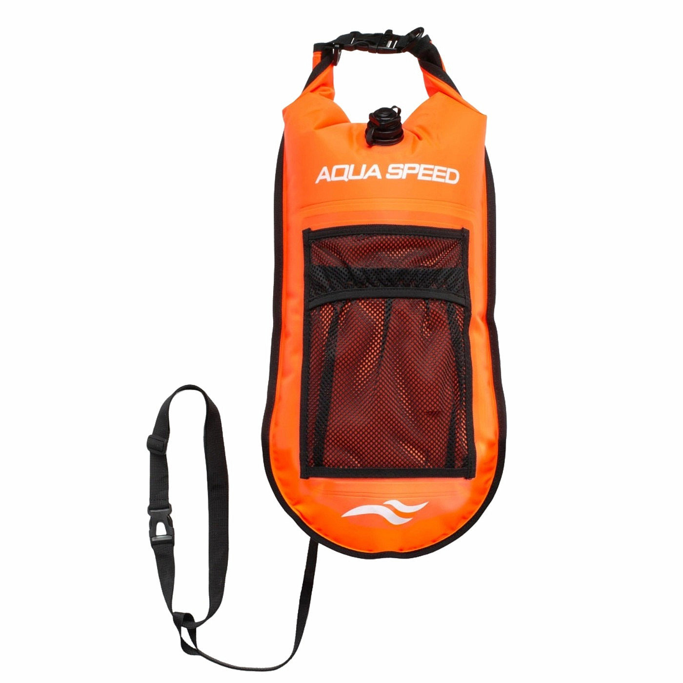 Aqua Speed Open Water Swim Bojka plavecká s kapsou 17 l oranžová