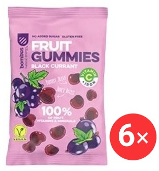 Bombus Fruit Energy Black currant gummies 6 x 35 g