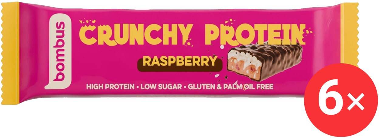 Bombus Crunchy Raspberry 6 x 50 g