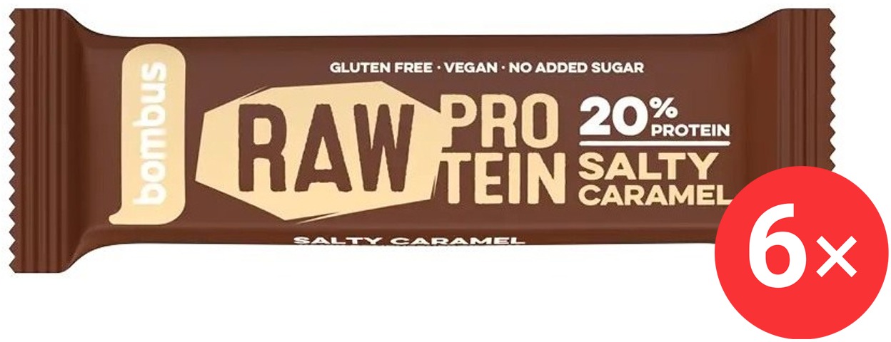 Bombus Raw Protein salty caramel 6 x 50 g