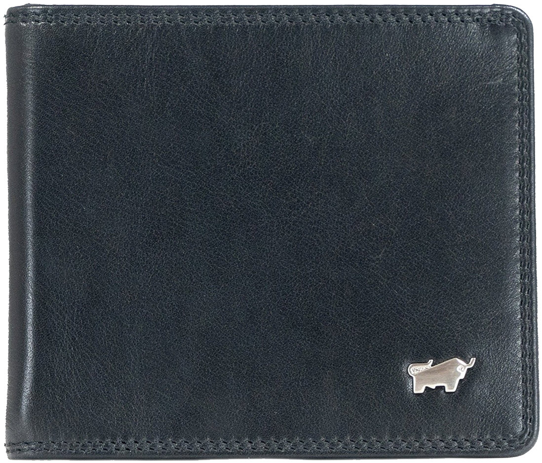 Braun Büffel Golf Rfid Dollarclip with 8 card slots, black