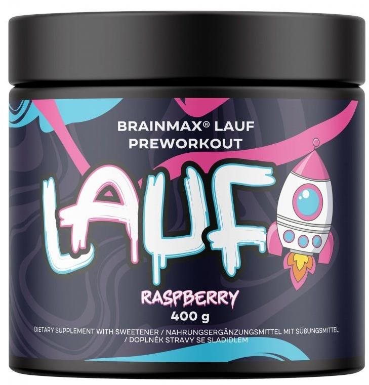 BrainMax Lauf Pre-workout STIM 400 g, malina