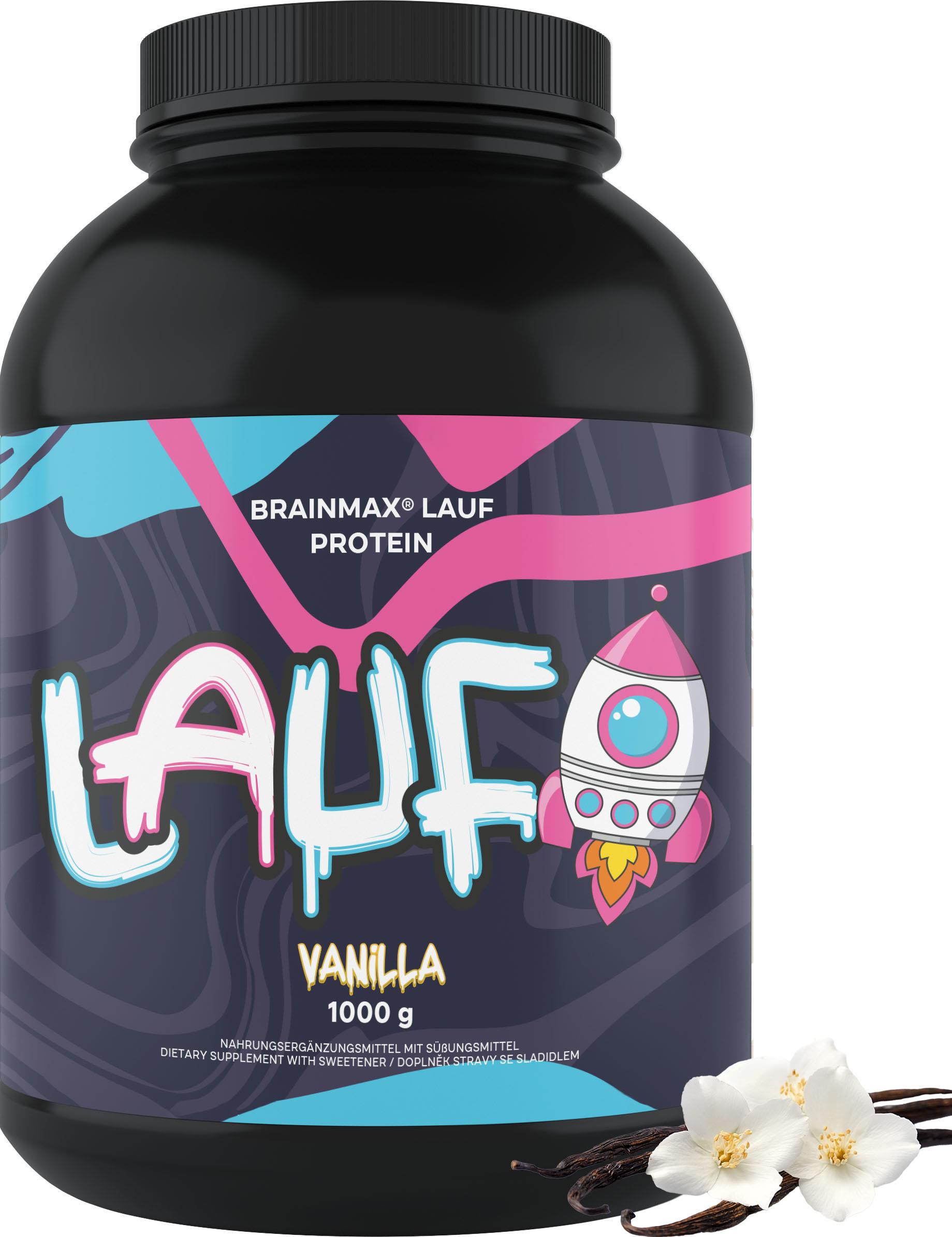 BrainMax LAUF Protein, nativní syrovátkový protein 1000 g, vanilka