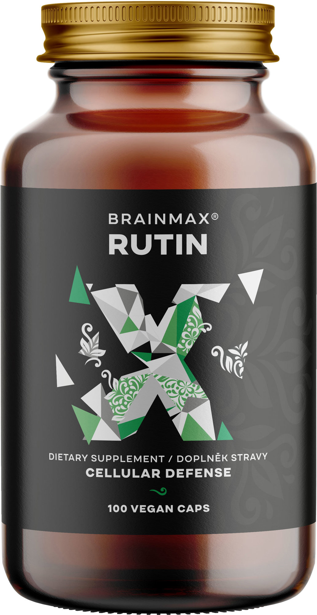 BrainMax Rutin 500 mg, 100 rostlinných kapslí