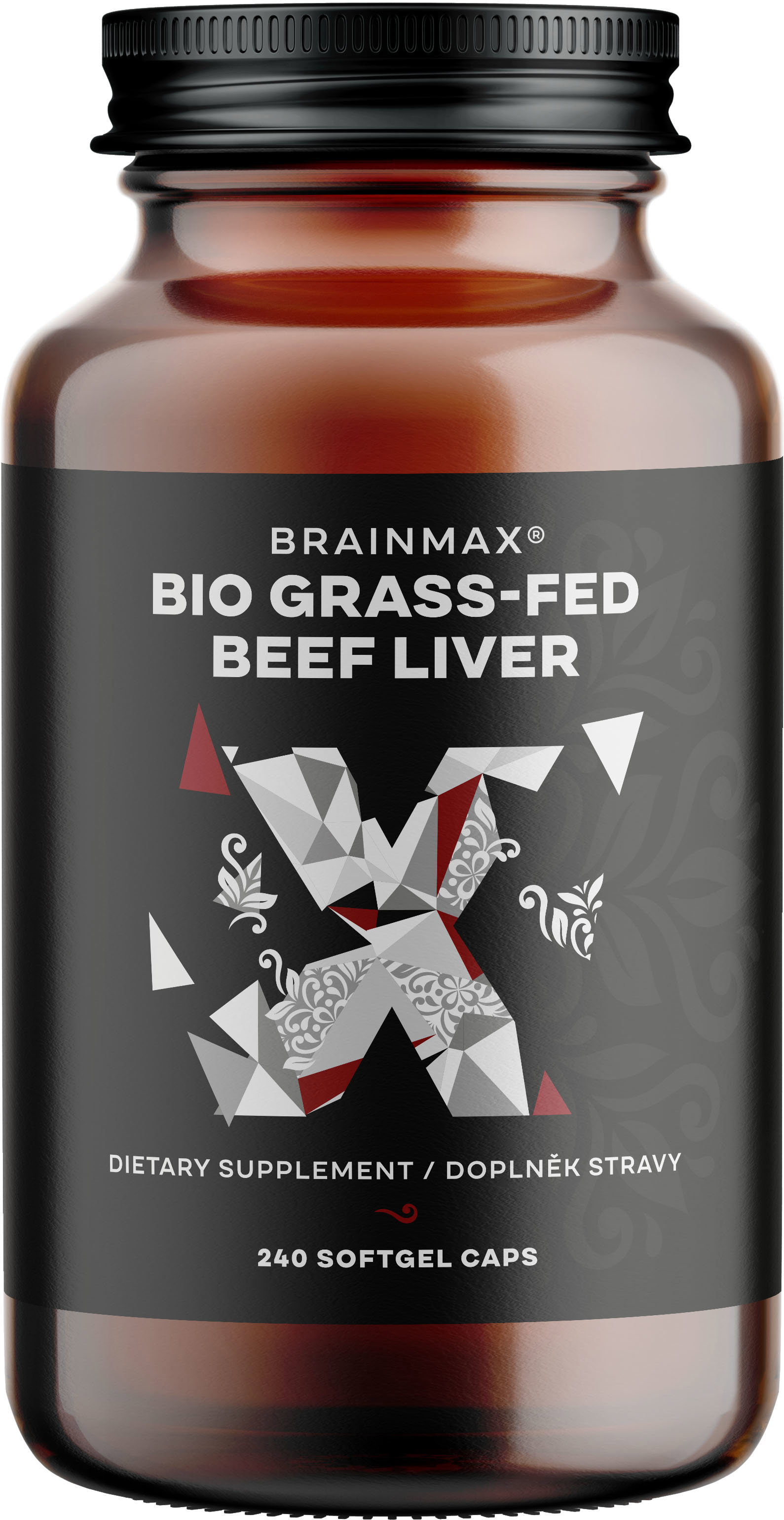 BrainMax Grass-Fed Beef liver BIO 240 kapslí