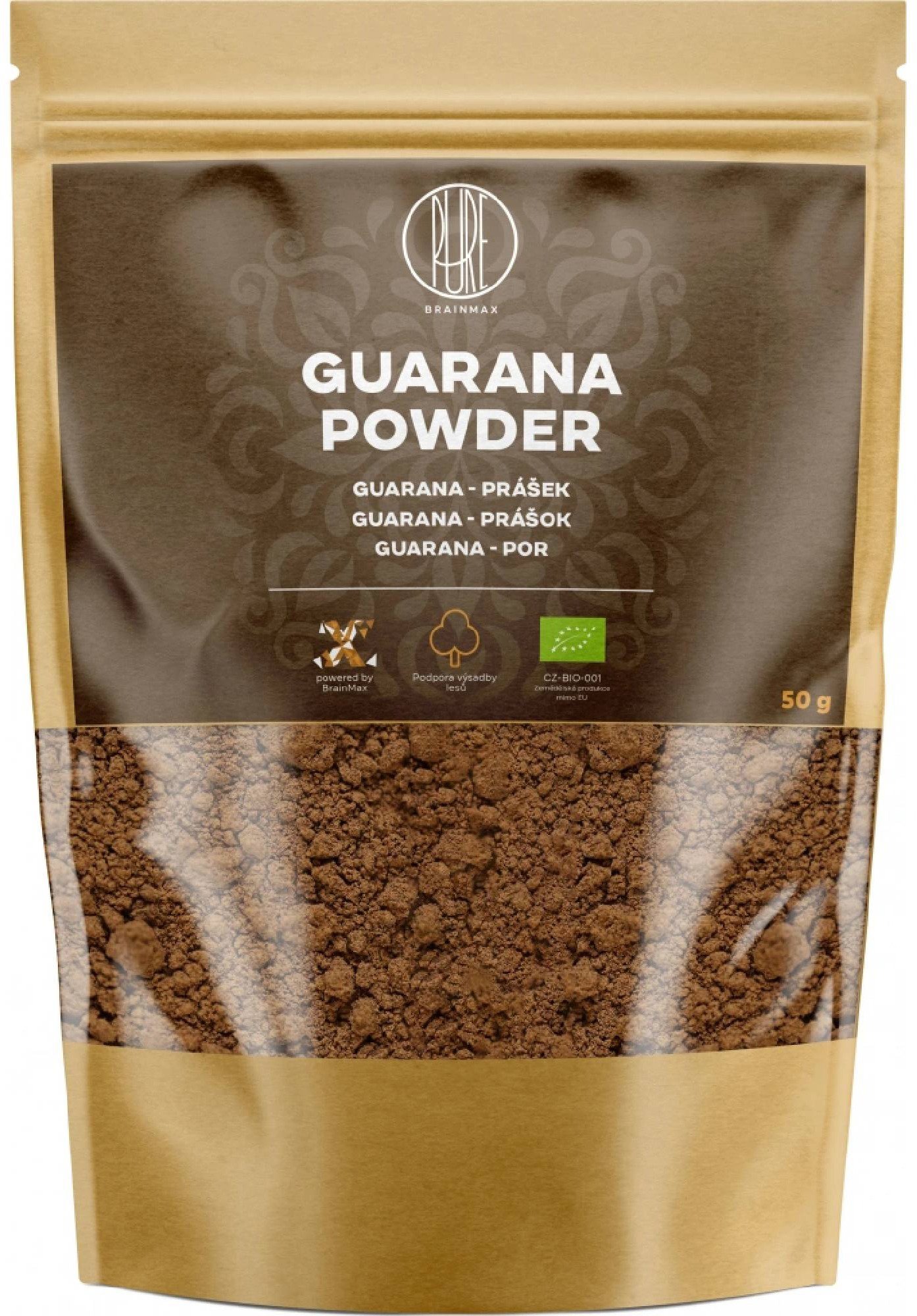 BrainMax Pure Guarana BIO prášek, 50 g