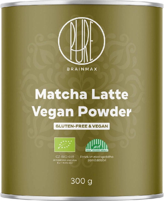 BrainMax Pure Matcha Latte Vegan, BIO, 300 g
