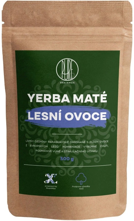 BrainMax Pure Yerba Maté Lesní ovoce, 500 g