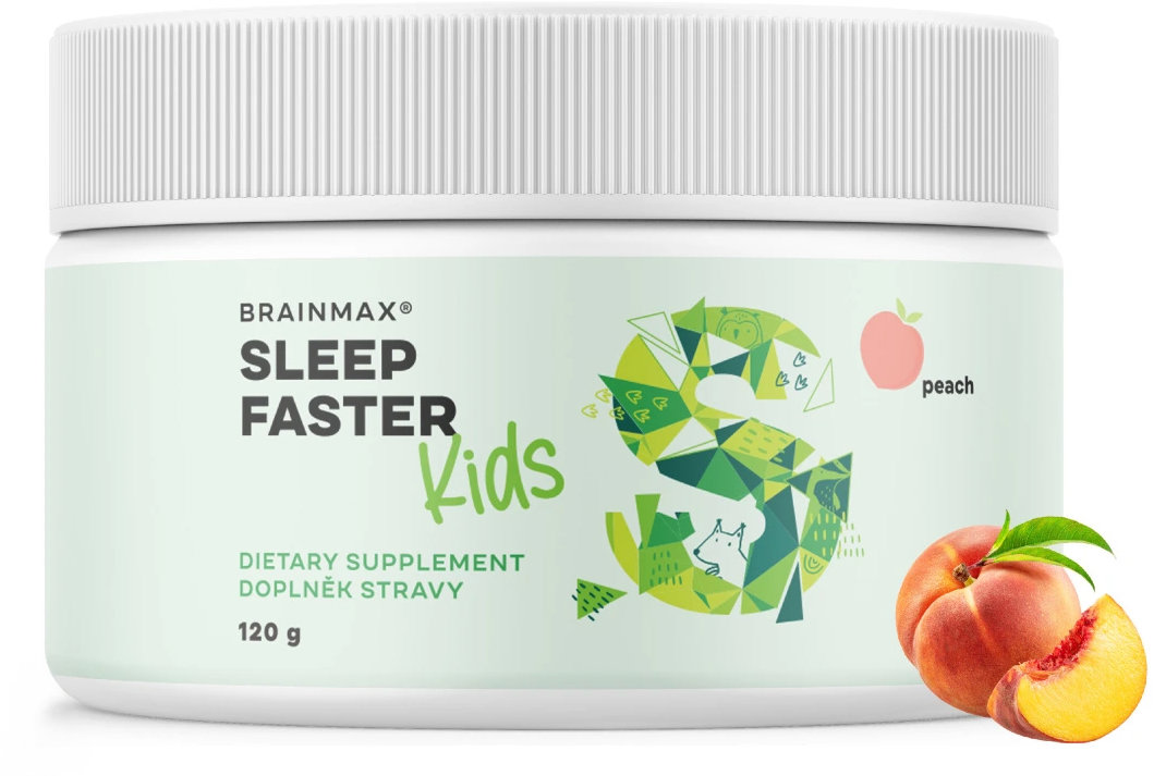 BrainMax Kids Sleep Faster Broskev 120 g