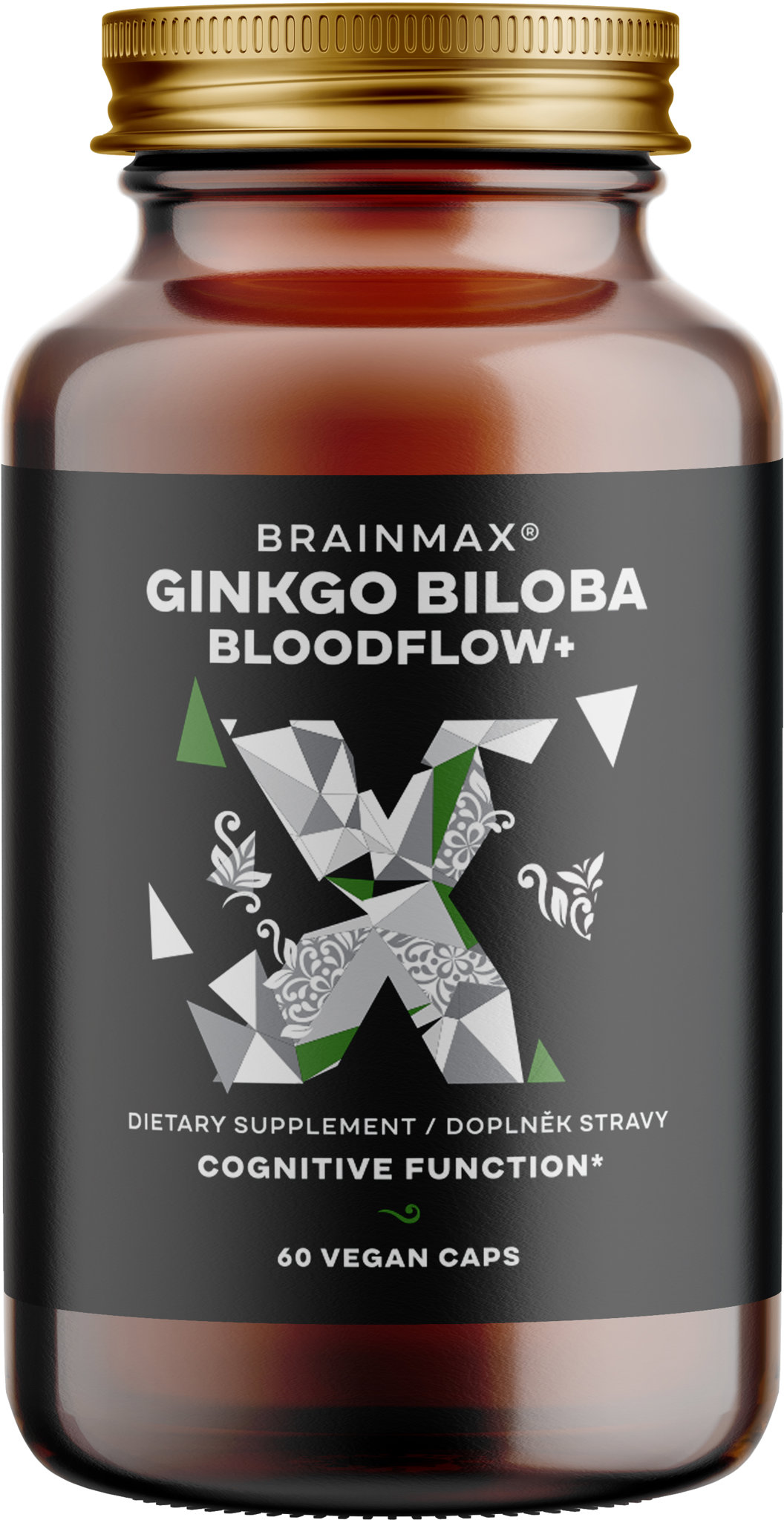 BrainMax Ginkgo Biloba Bloodflow+ 60 rostlinných kapslí