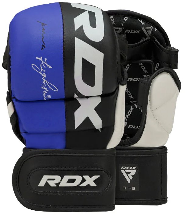 RDX Sparring rukavice T6 MMA modré XL