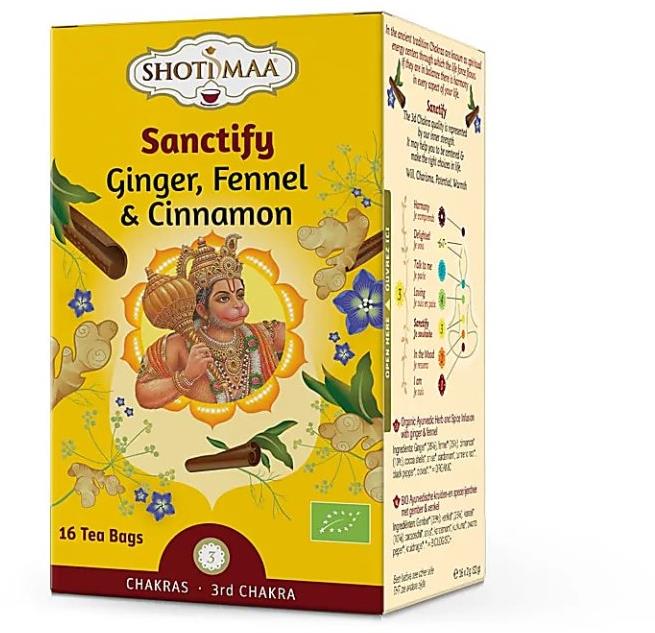 Shoti Maa - Čakry - 3. čakra: Sanctify - ajurvédský Yogi čaj