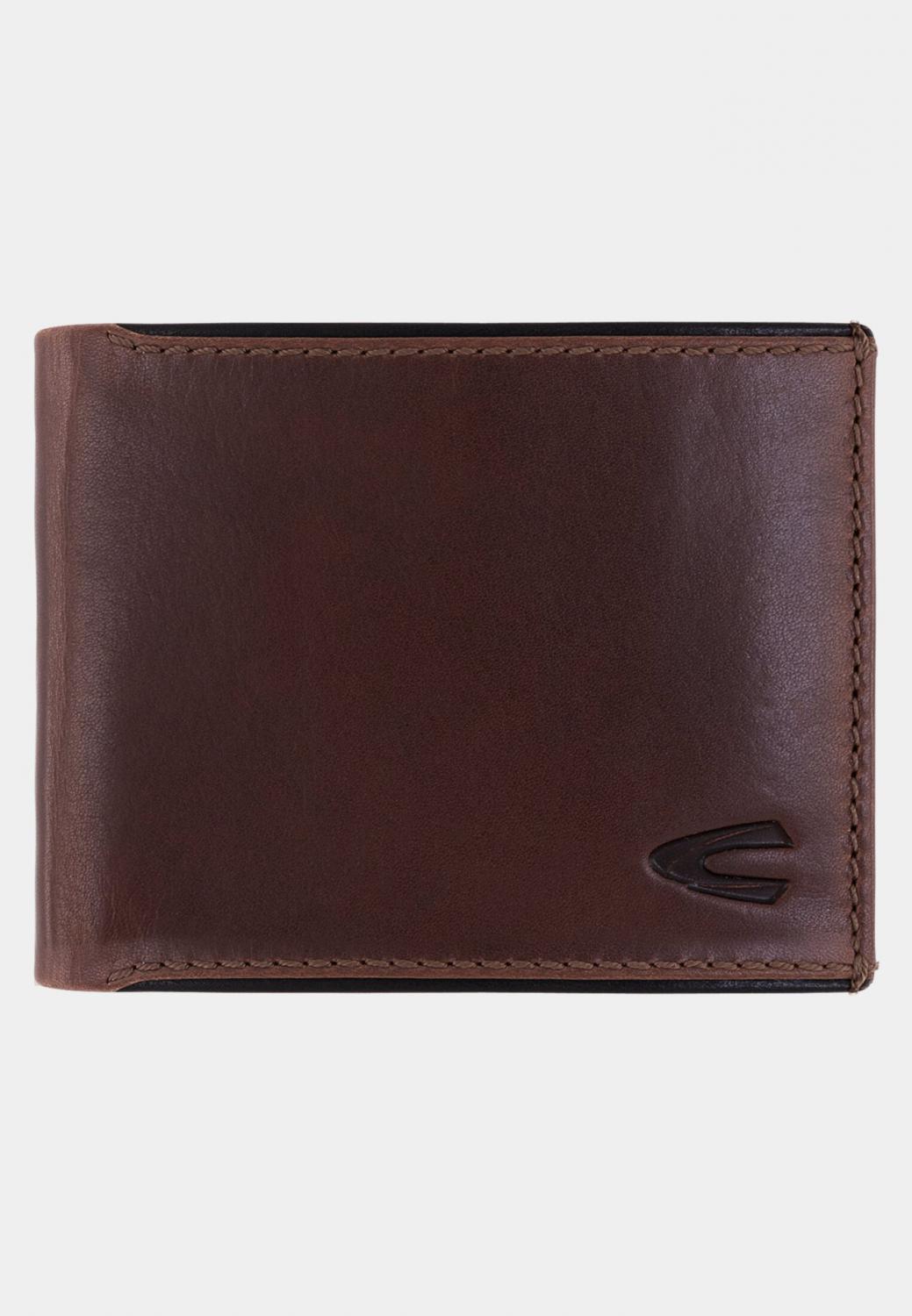 Camel Active Cruise Jeans Wallet Kožená malá tmavě hnědá