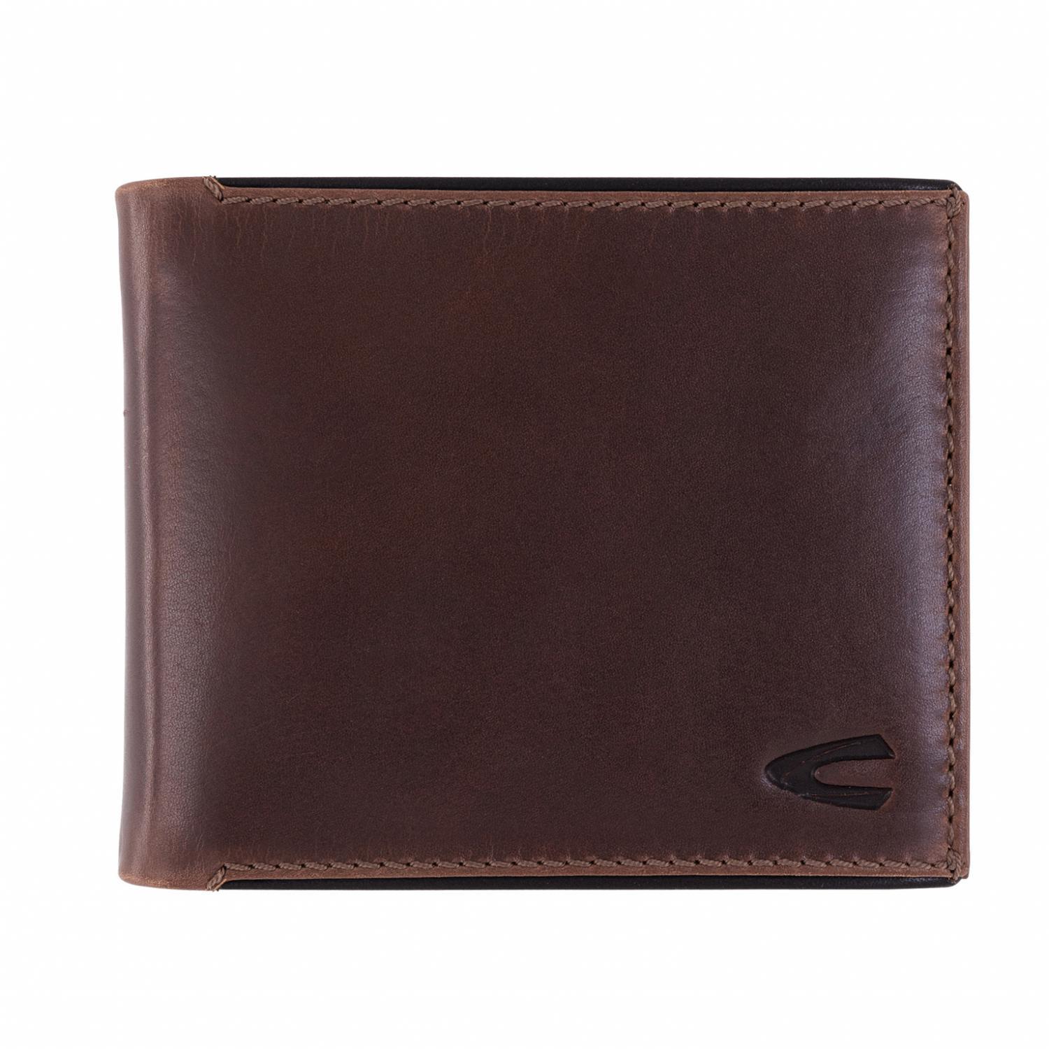 Camel Active Cruise Jeans Wallet Kožená větší tmavě hnědá