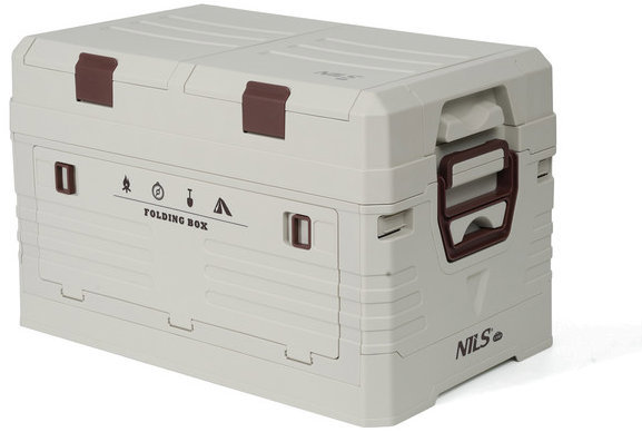 NCB4003 ŠEDÝ SKLÁDACÍ BOX S VÍKEM 42L NILS CAMP