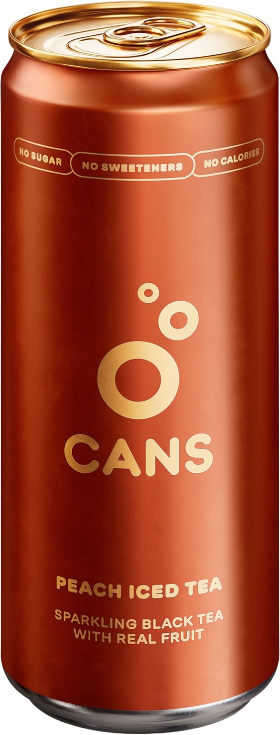 CANS Ledový čaj broskev, 330 ml