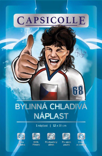 Capsicolle Bylinná chladivá náplast 12 × 18 cm 1 ks