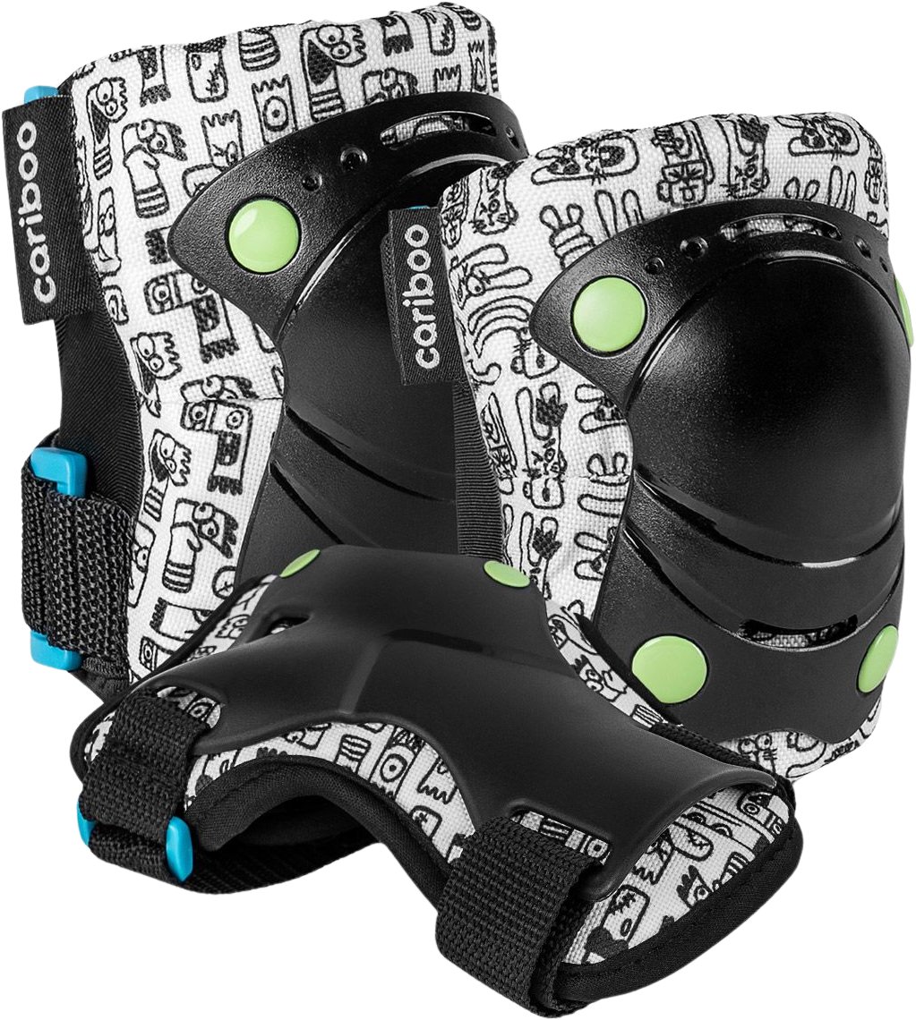 Cariboo Sada 3 dětských chráničů Jump, vel. S, modro-zelené
