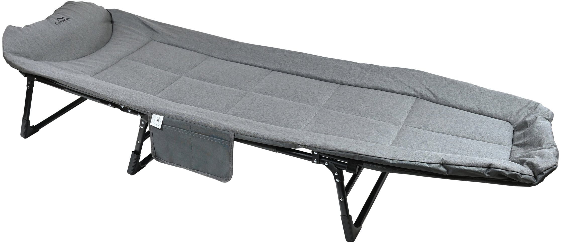 Cattara Lehátko kempingové skládací Sofa šedé polohovací