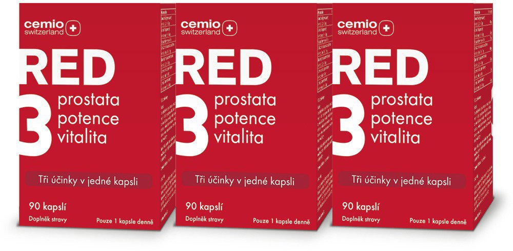 Cemio RED3, 3 × 90 kapslí