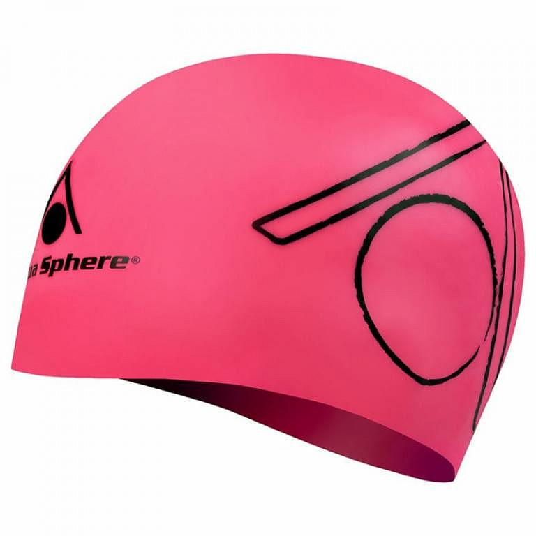 Aqua Sphere Plavecká čepice Tri Cap neon růžová