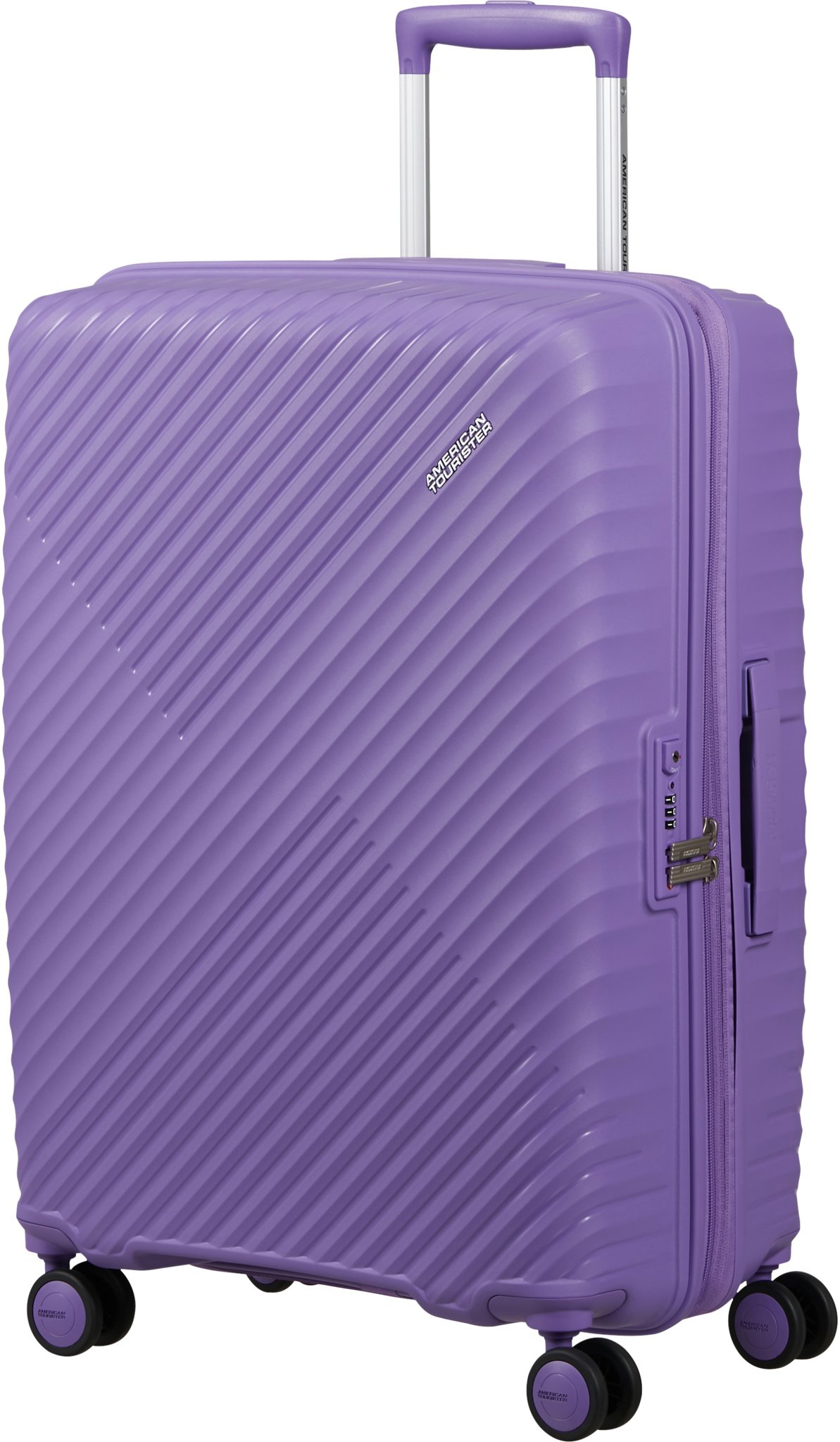 American Tourister Diablast kufr spinner 68 cm, 81/91 l, rozšiřitelný, fialový (purple pulse)