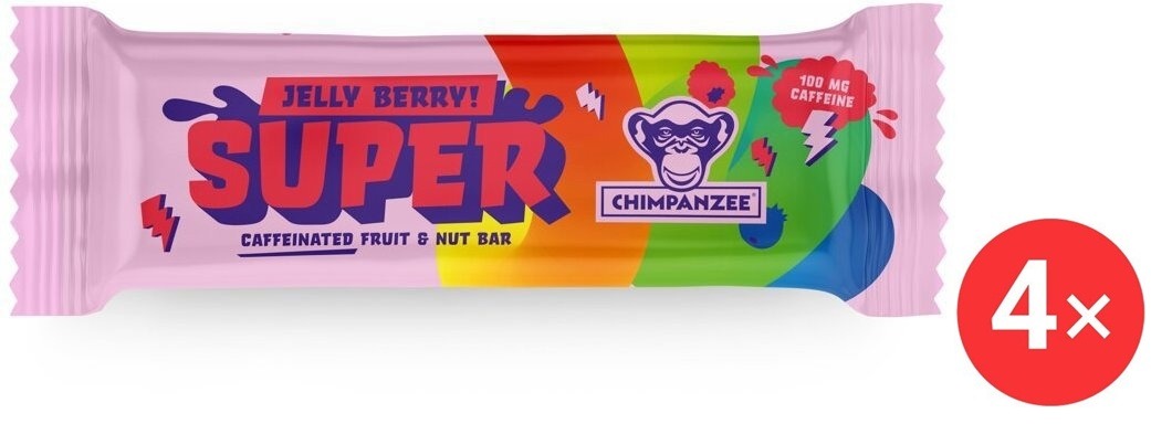 CHIMPANZEE Super Bar Jelly Berry 4 x 55 g