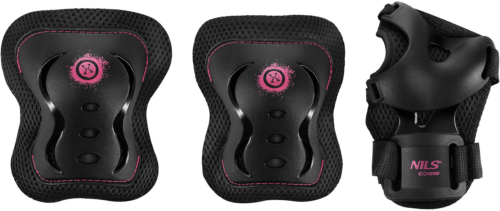 NILS Extreme Souprava chráničů H320 Fly růžová S