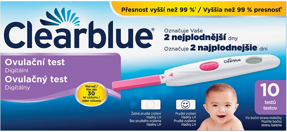 CLEARBLUE Ovulační digitální test 10 ks
