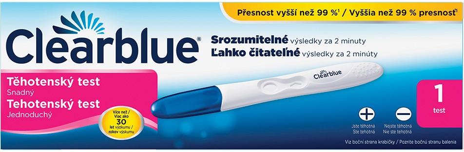 CLEARBLUE PLUS Těhotenský test 1 ks