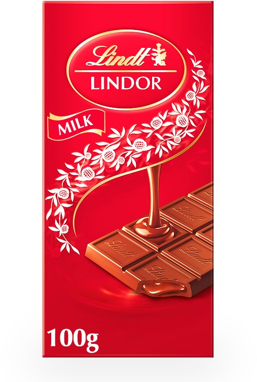 Lindt LINDOR Tablet Milk, 100 g