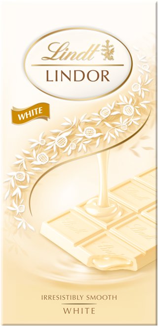 Lindt LINDOR Tablet White, 100 g