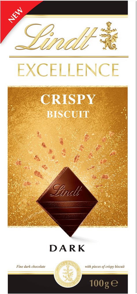Lindt EXCELLENCE Dark Crispy Biscuit, 100 g