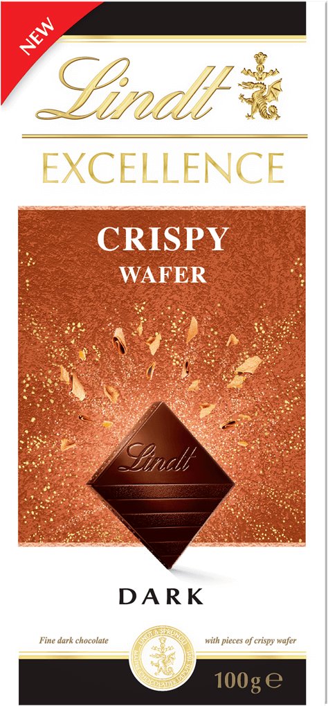 Lindt EXCELLENCE Dark Crispy Wafer, 100 g