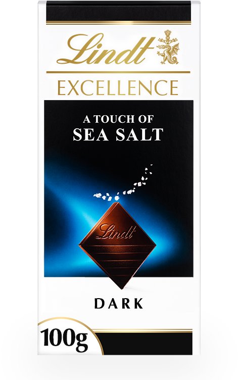 Lindt EXCELLENCE Hořká čokoláda s mořskou solí, 100 g