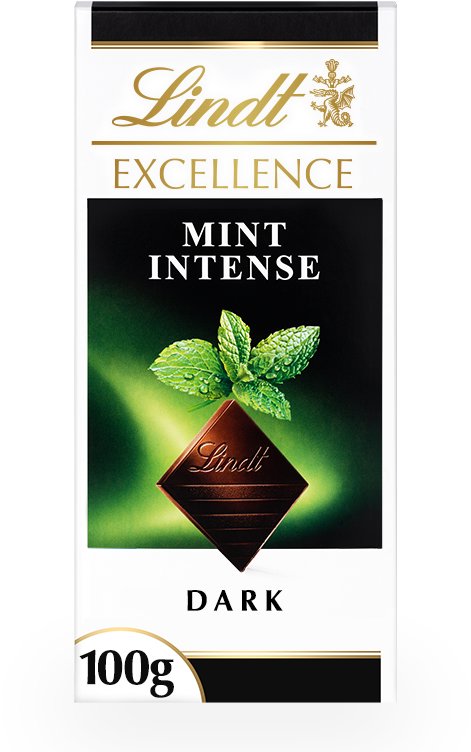 Lindt EXCELLENCE Hořká čokoláda s příchutí máty, 100 g