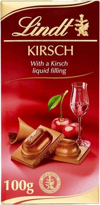 Lindt Mléčná čokoláda s třešňovou náplní, 100 g