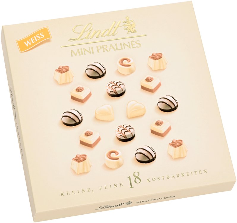 Lindt Mini pralinky White, 90 g