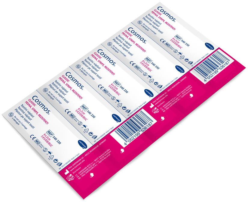Cosmos náplast Pevná strip 6 × 2 cm
