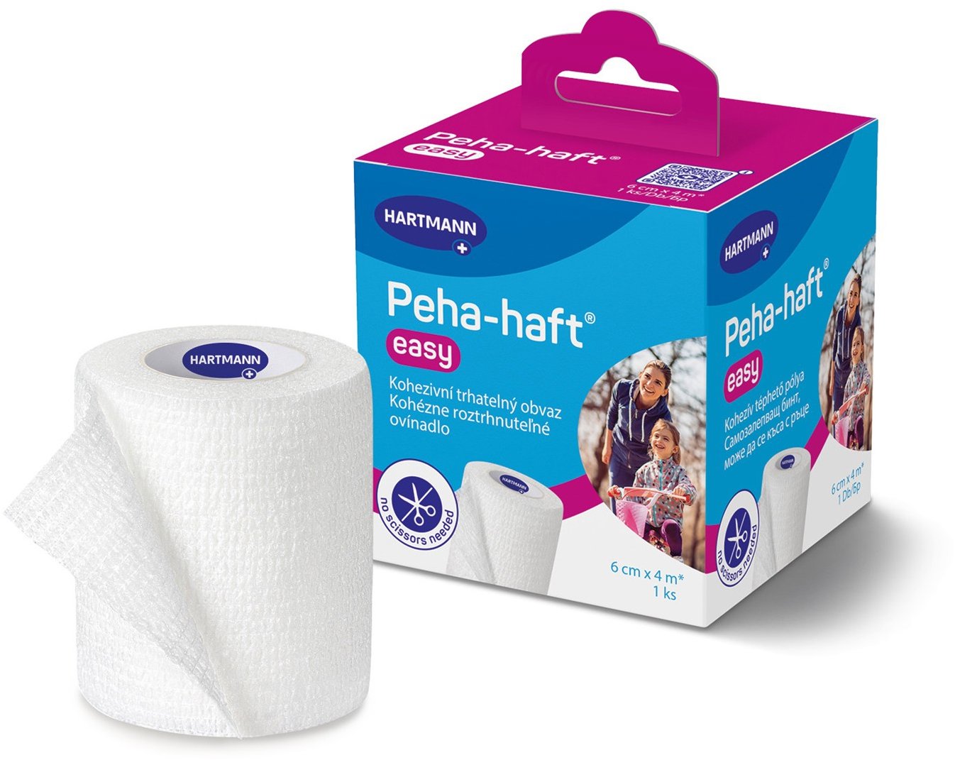 Peha Haft easy kohezivní trhatelné obinadlo 6 cm × 4 m